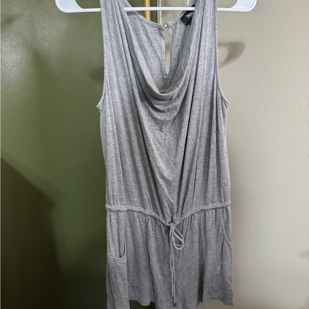 H&M Heather Gray Cowl Neck Romper